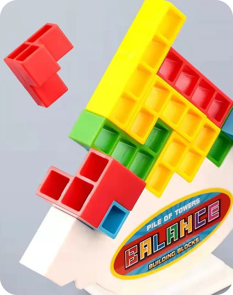 Torre Tetris - jogo de tabuleiro equilibrar blocos